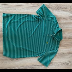 Men’s masters tech large golf polo white green